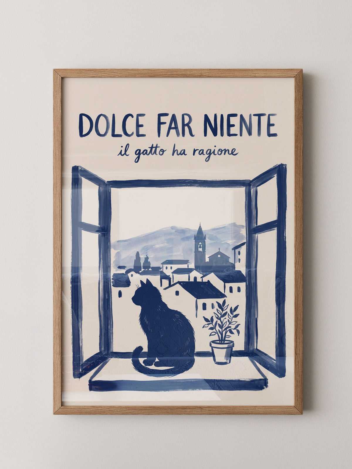 Katze Fensterblick Italienisch