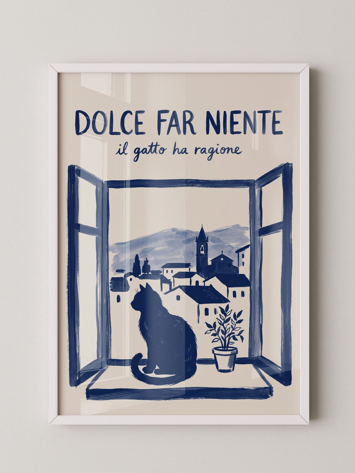 Katze Fensterblick Italienisch