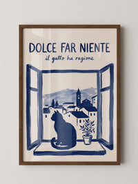 Katze Fensterblick Italienisch