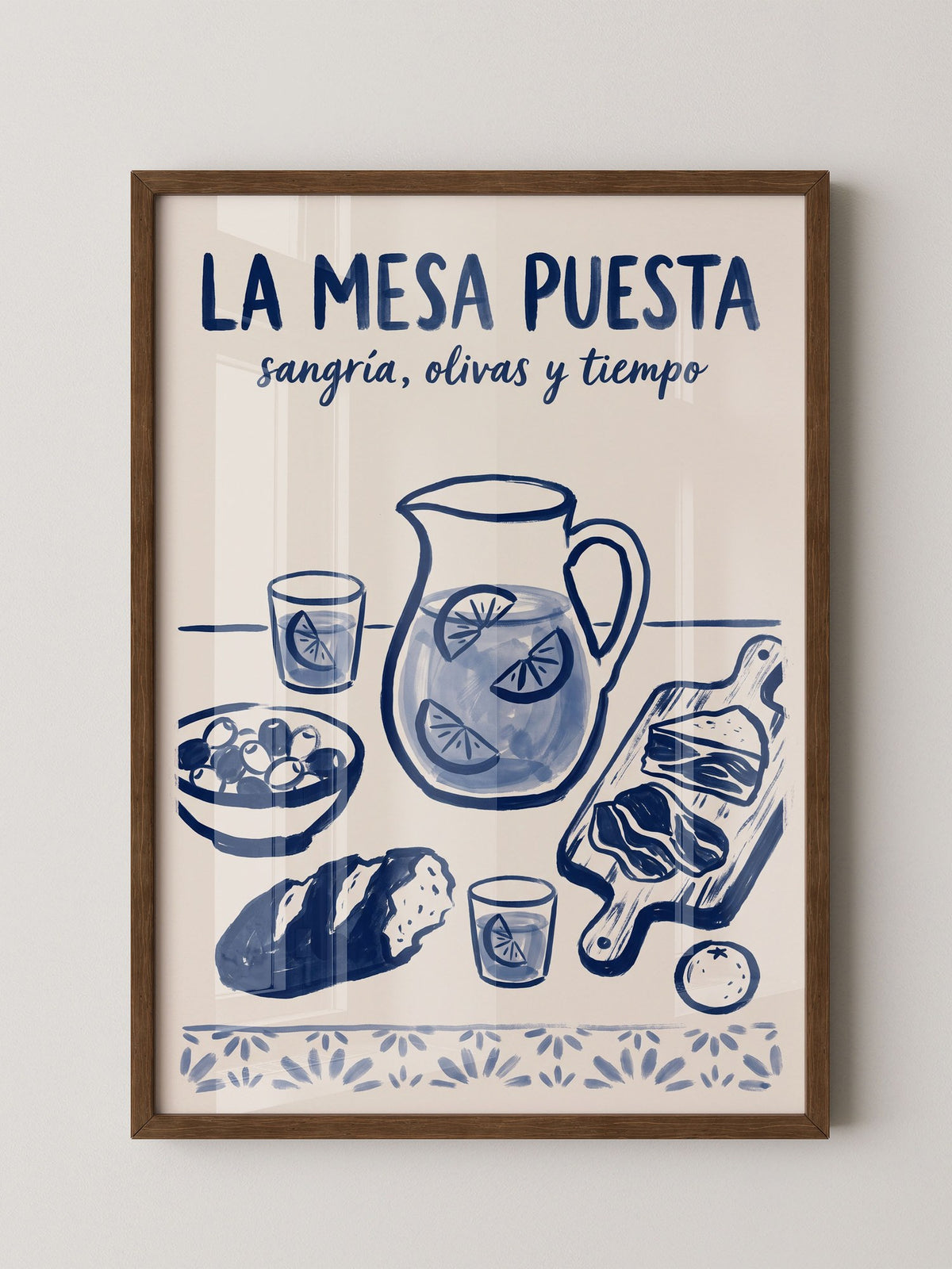 Mesa Puesta Sangría Olivas