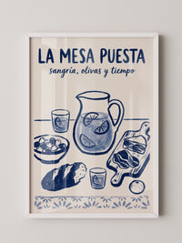 Mesa Puesta Sangría Olivas