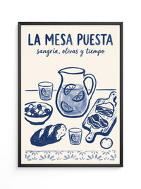Mesa Puesta Sangría Olivas