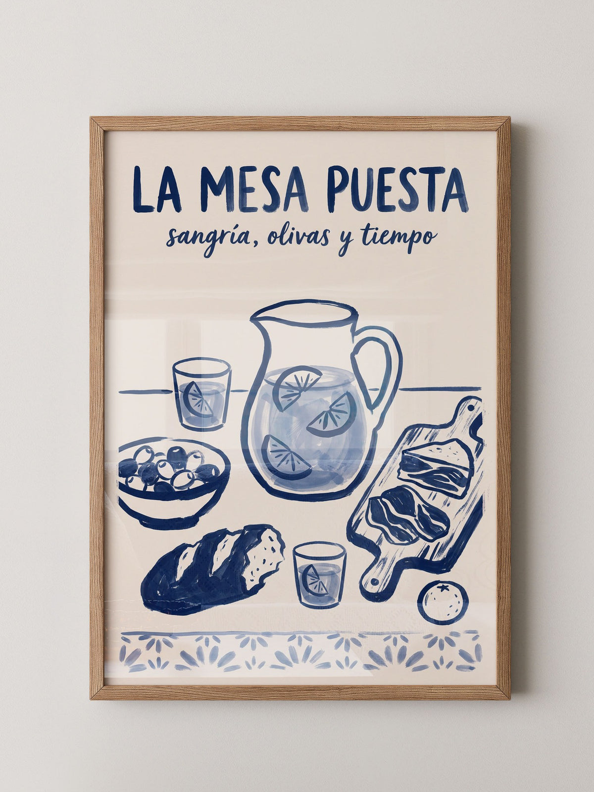 Mesa Puesta Sangría Olivas