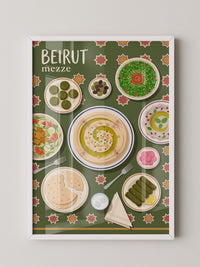 Beirut Mezze Illustration Kulinarisch