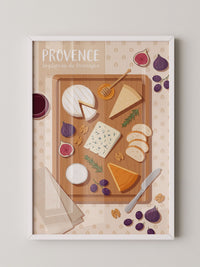 Provence Käseplatte Illustration