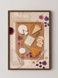 Provence Käseplatte Illustration