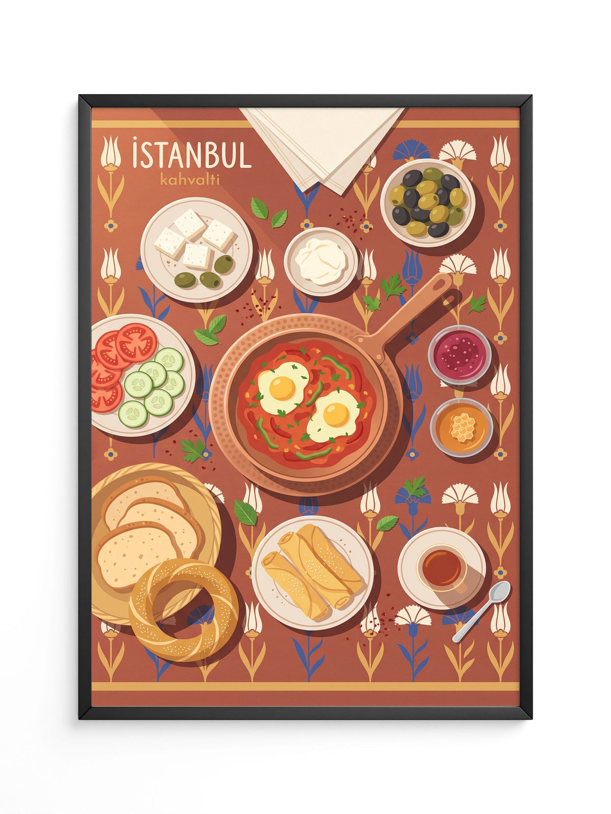 Istanbul Kahvalti Illustration