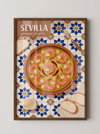 Sevilla Gambas Illustration