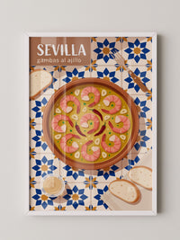 Sevilla Gambas Illustration
