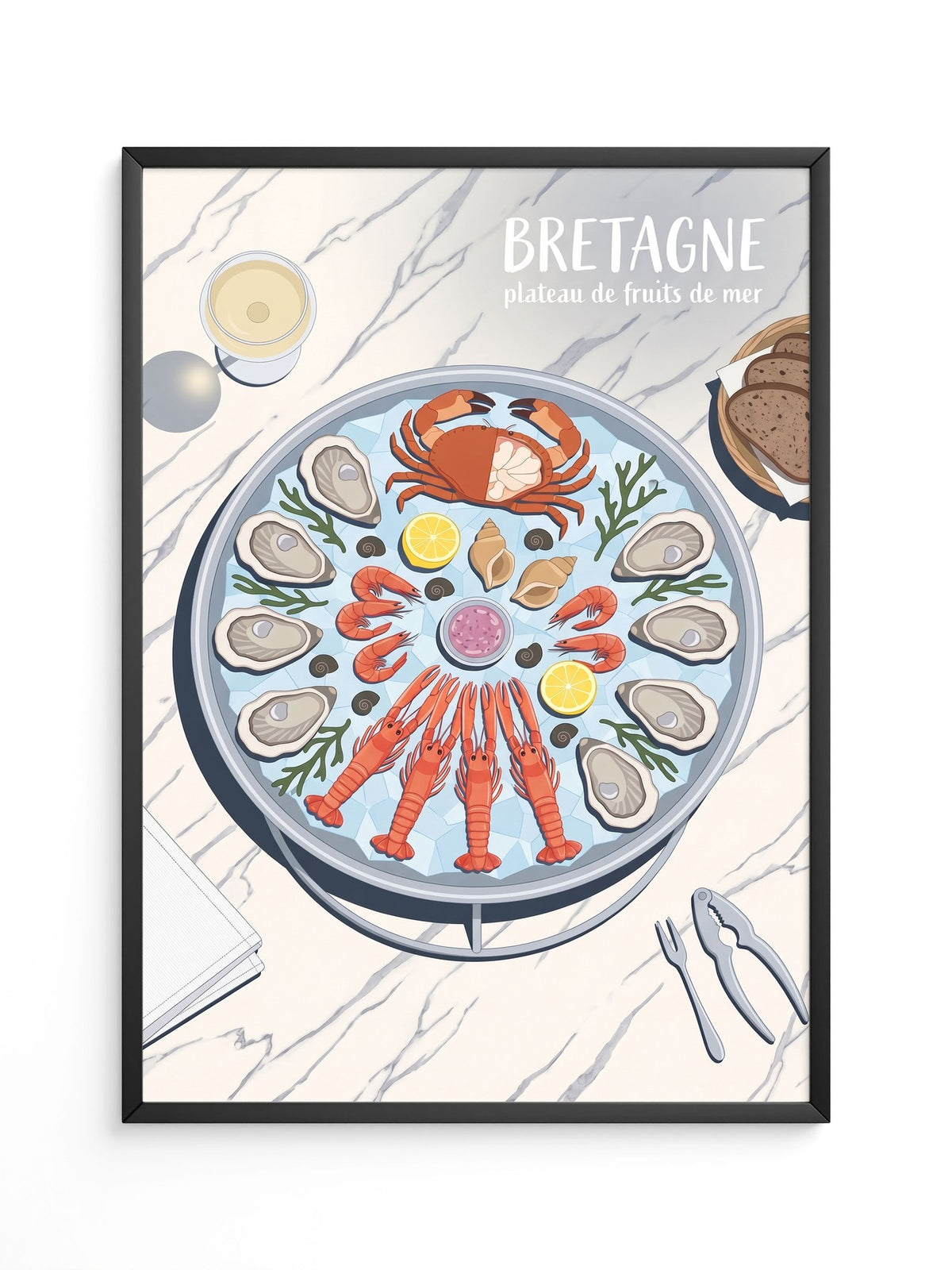 Bretagne Meeresfrüchte Platte