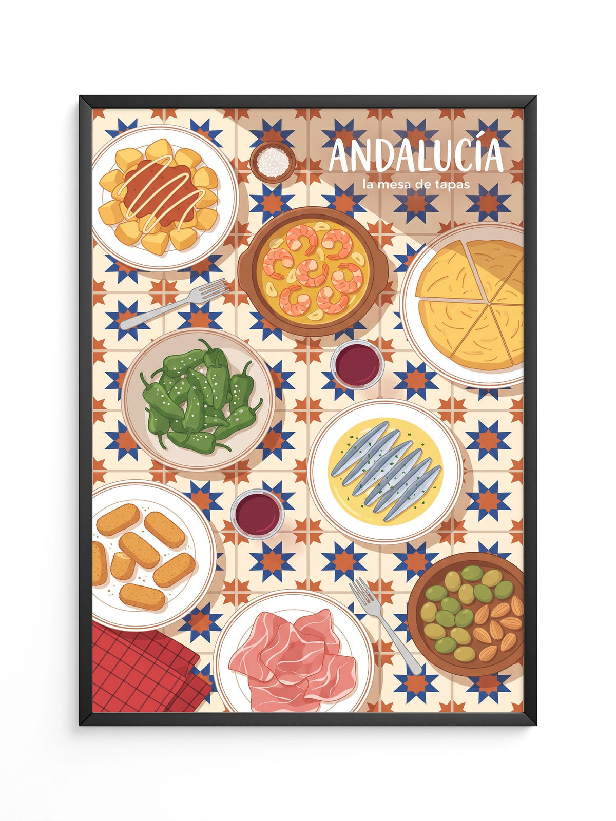 Andalucia Tapas Illustration