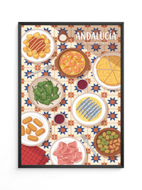 Andalucia Tapas Illustration