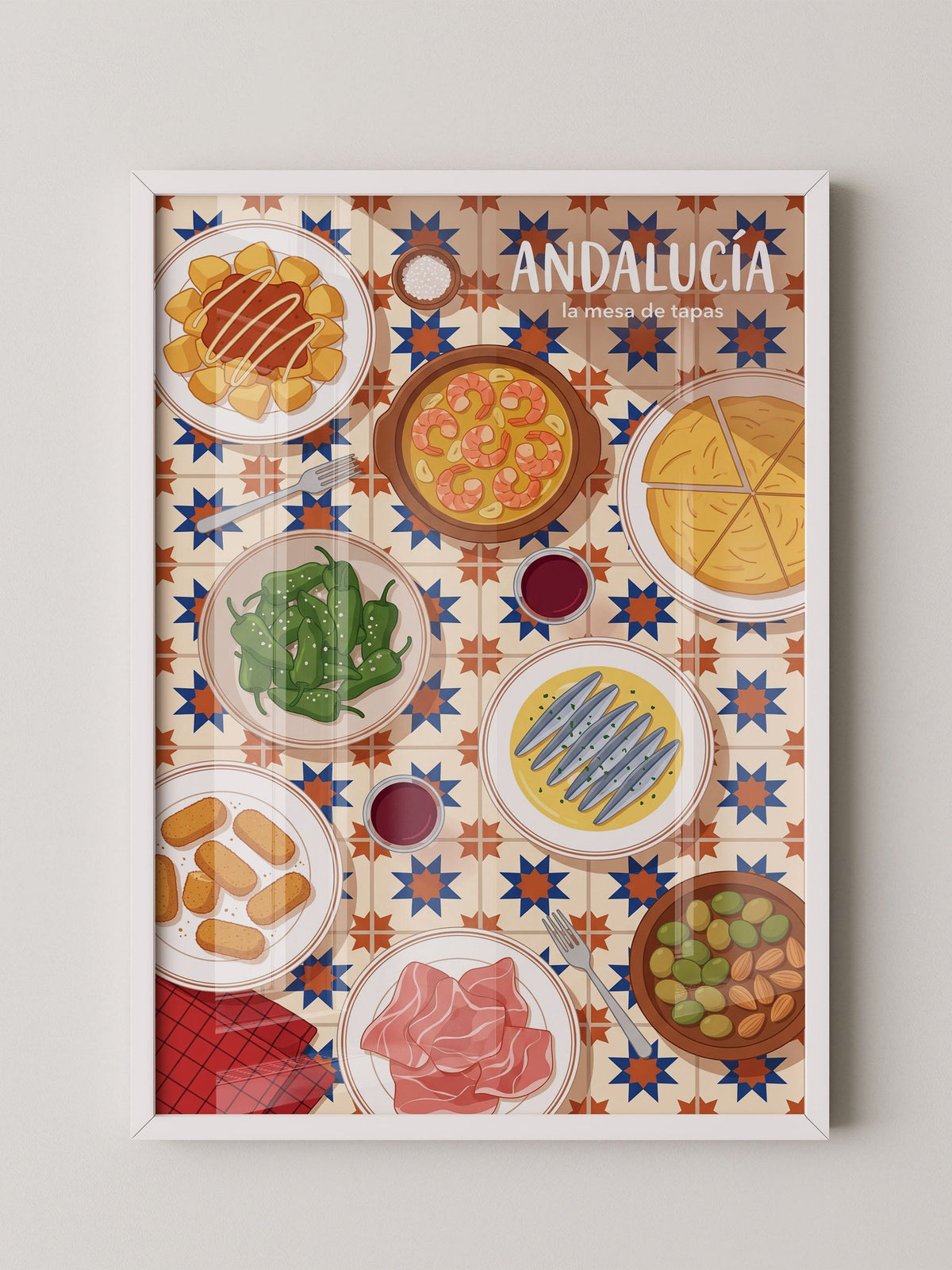 Andalucia Tapas Illustration