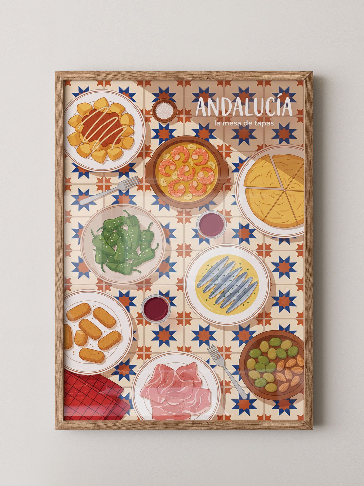 Andalucia Tapas Illustration