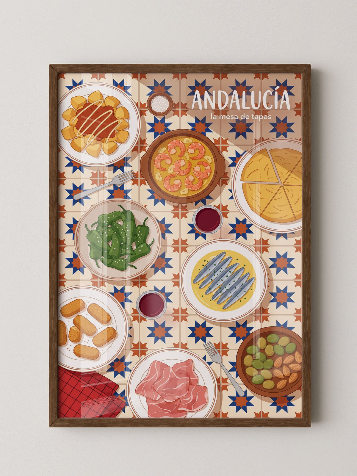 Andalucia Tapas Illustration