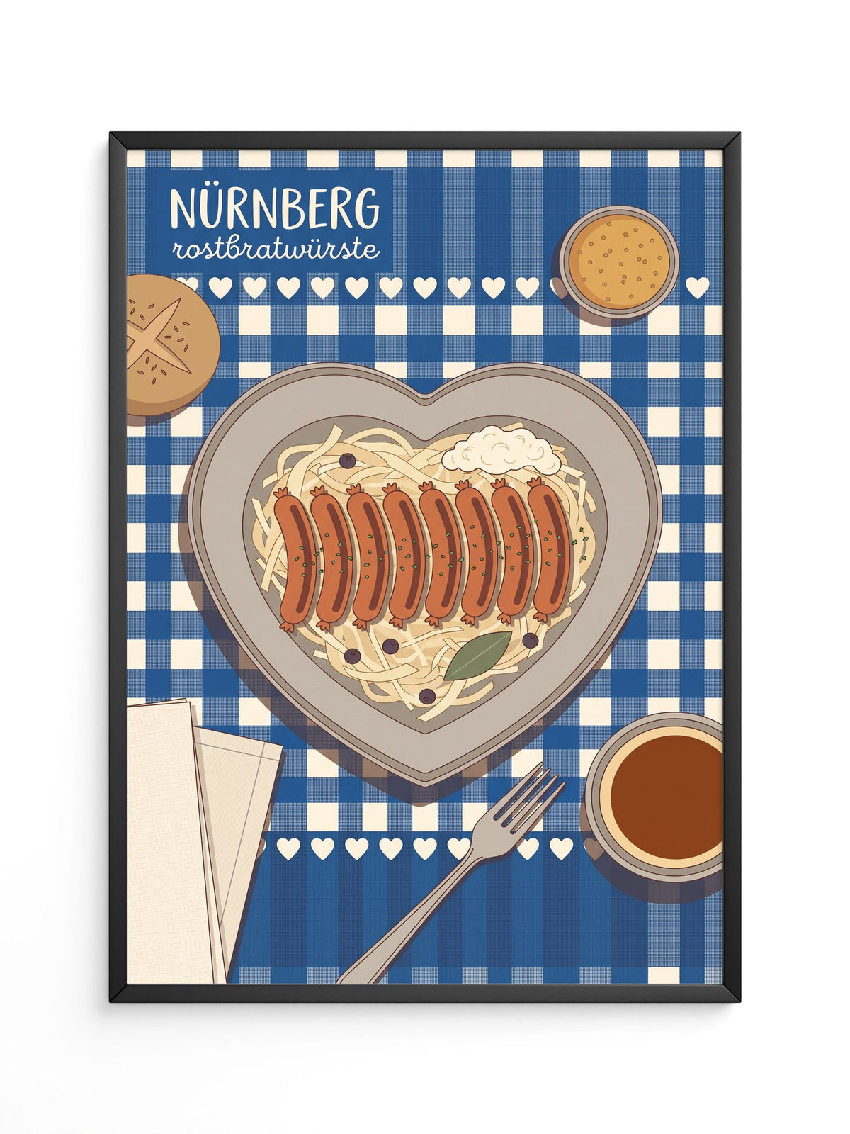 Nürnberg Rostbratwurst Herz