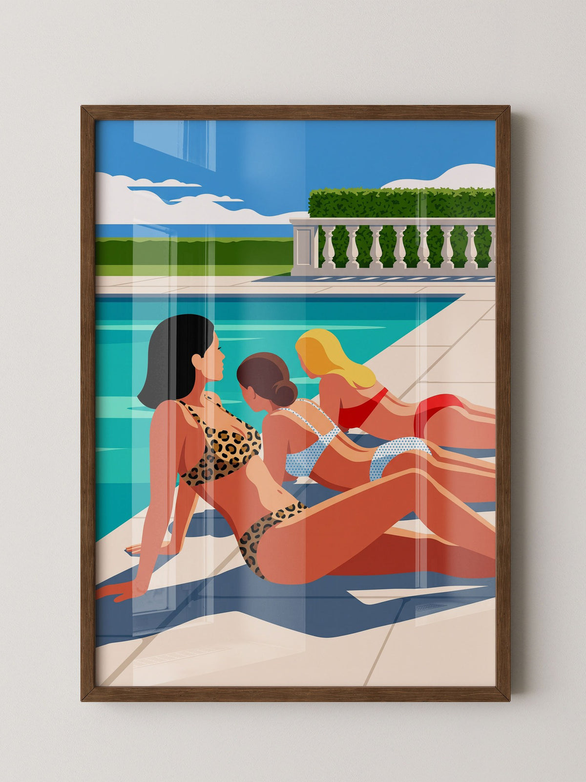 Poolside Retro Illustration