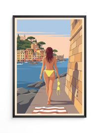 Strand Frau Blick Meer
