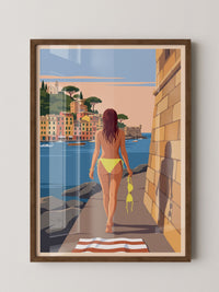 Strand Frau Blick Meer