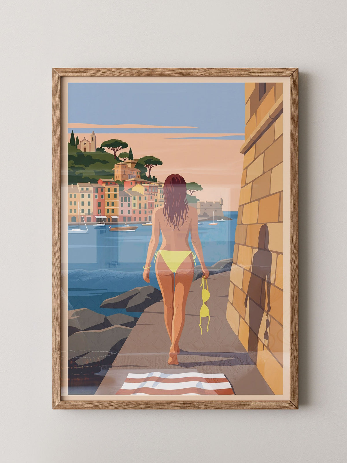 Strand Frau Blick Meer