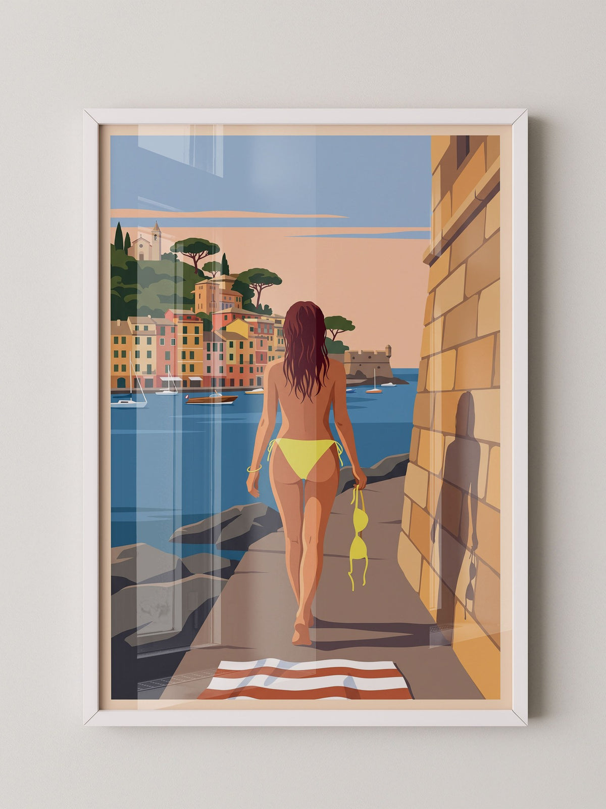 Strand Frau Blick Meer