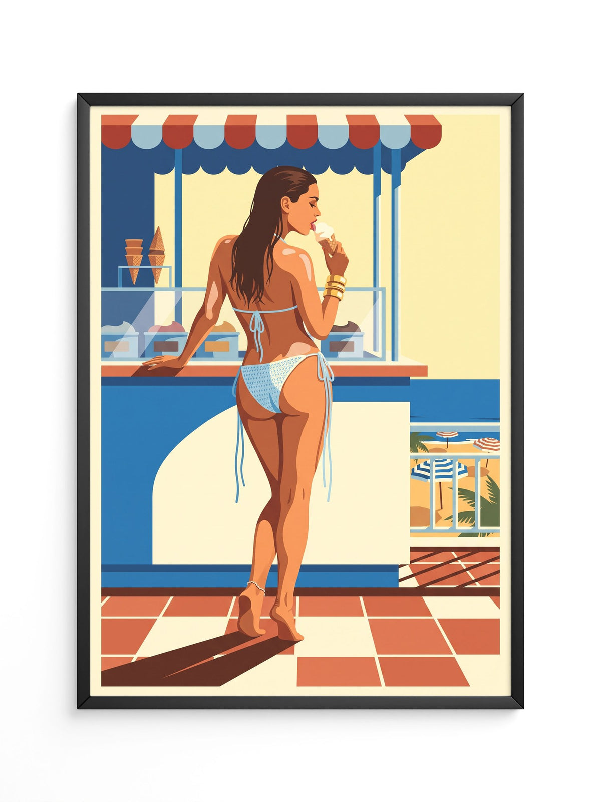 Strand Eiscreme Vintage