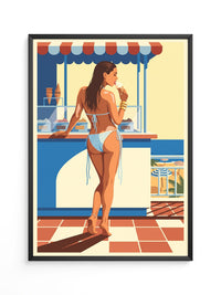 Strand Eiscreme Vintage