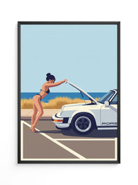 Elfer Cabrio Strand Retro