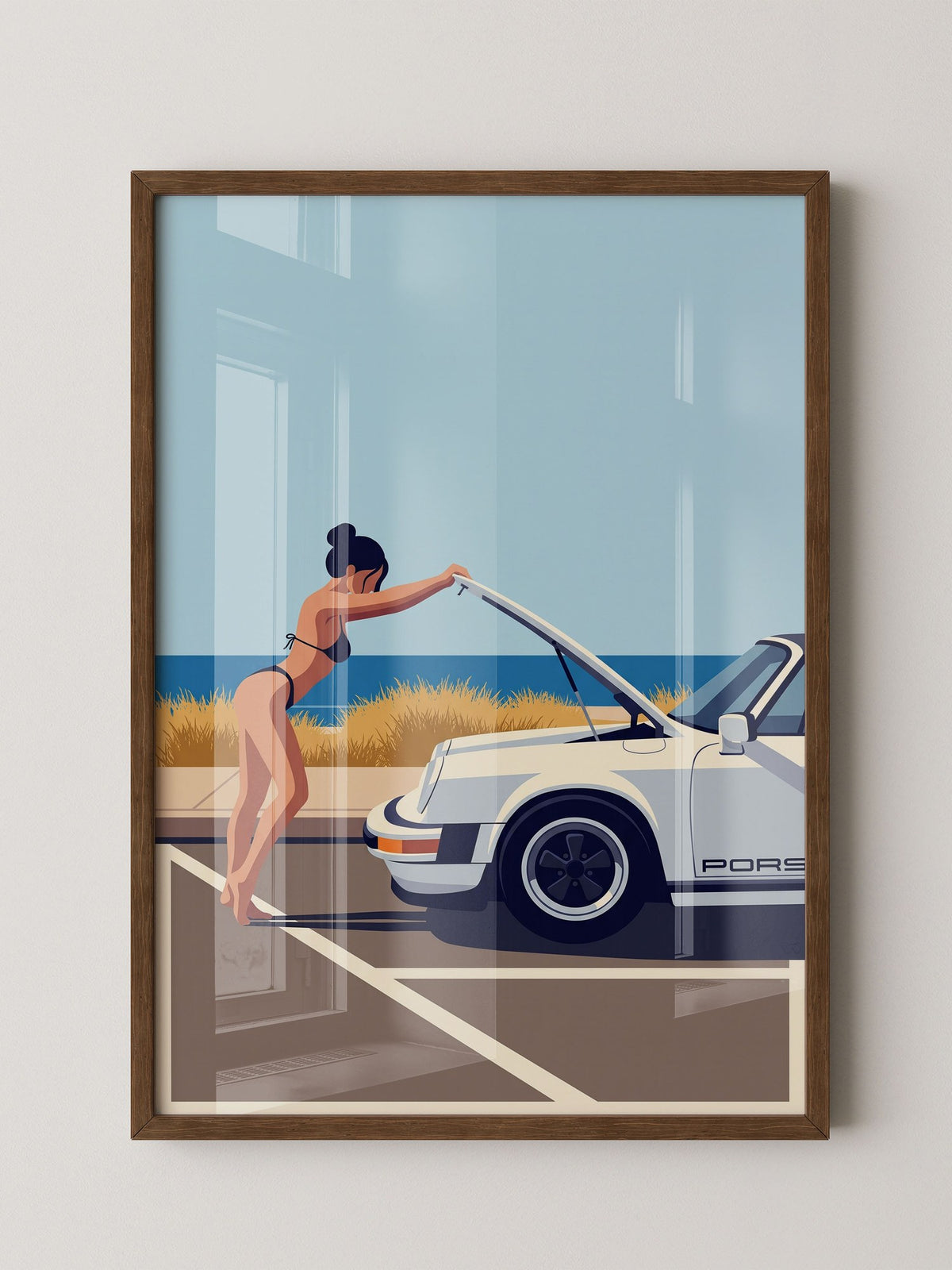Elfer Cabrio Strand Retro