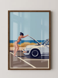 Elfer Cabrio Strand Retro