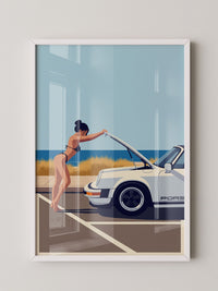 Elfer Cabrio Strand Retro