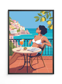 Frau Meer Aperitif Illustration