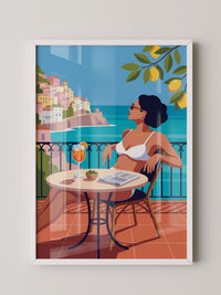 Frau Meer Aperitif Illustration