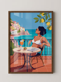 Frau Meer Aperitif Illustration