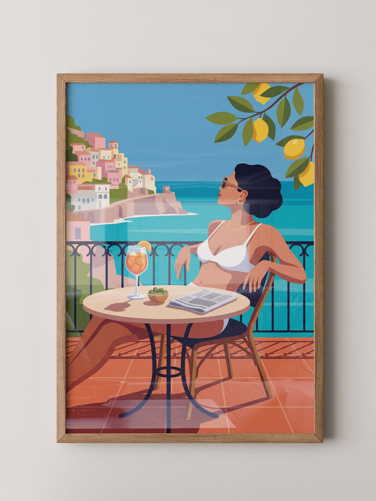 Frau Meer Aperitif Illustration
