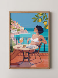 Frau Meer Aperitif Illustration
