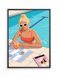 Poolside Aperol Woman