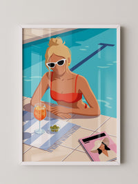 Poolside Aperol Woman