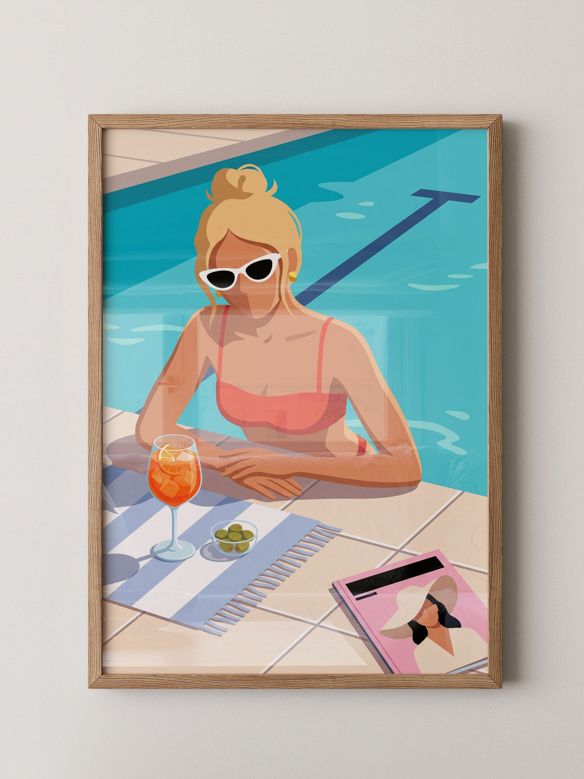 Poolside Aperol Woman