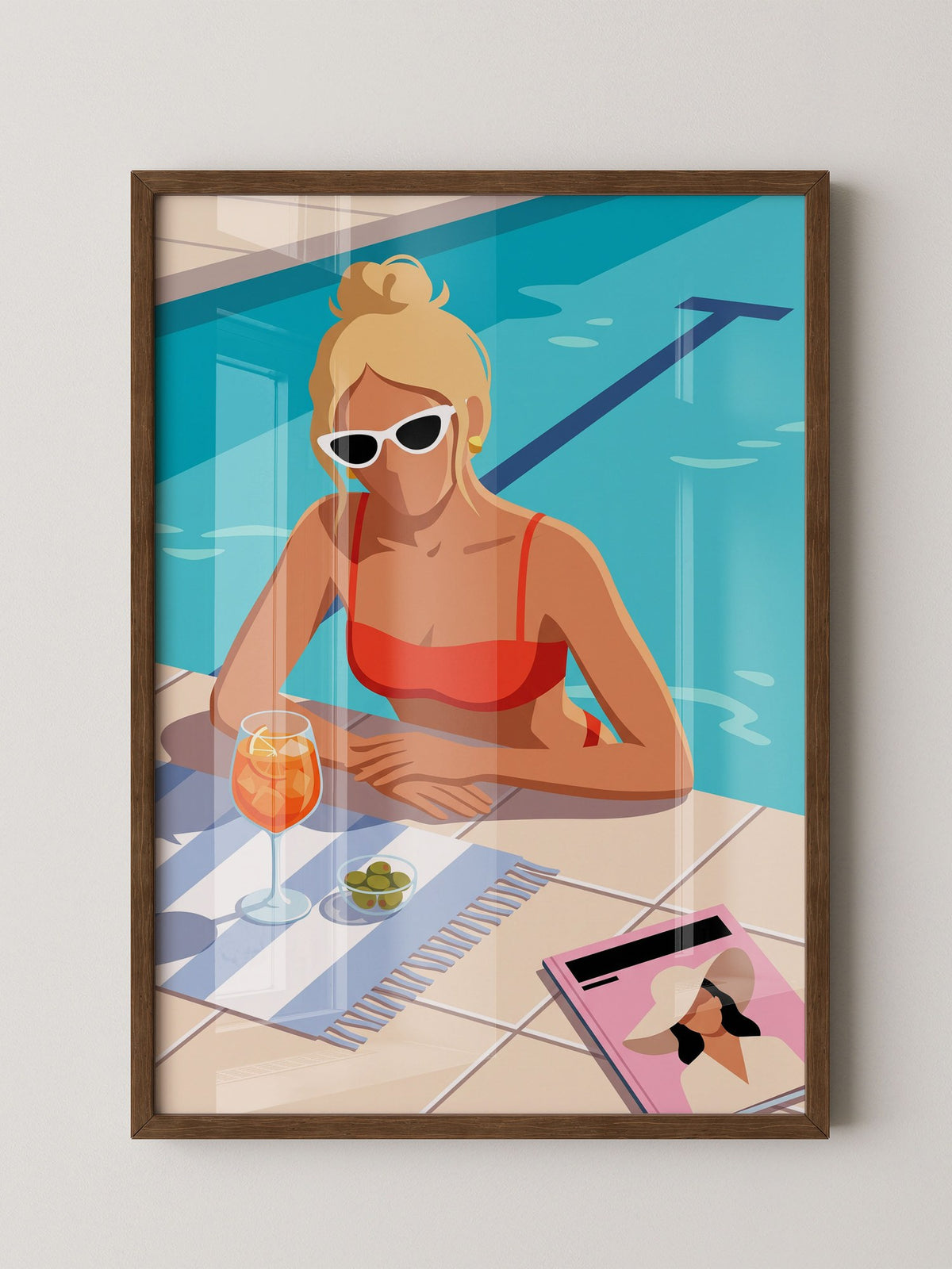 Poolside Aperol Woman