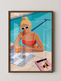 Poolside Aperol Woman