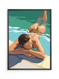 Entspannung Wasser Illustration