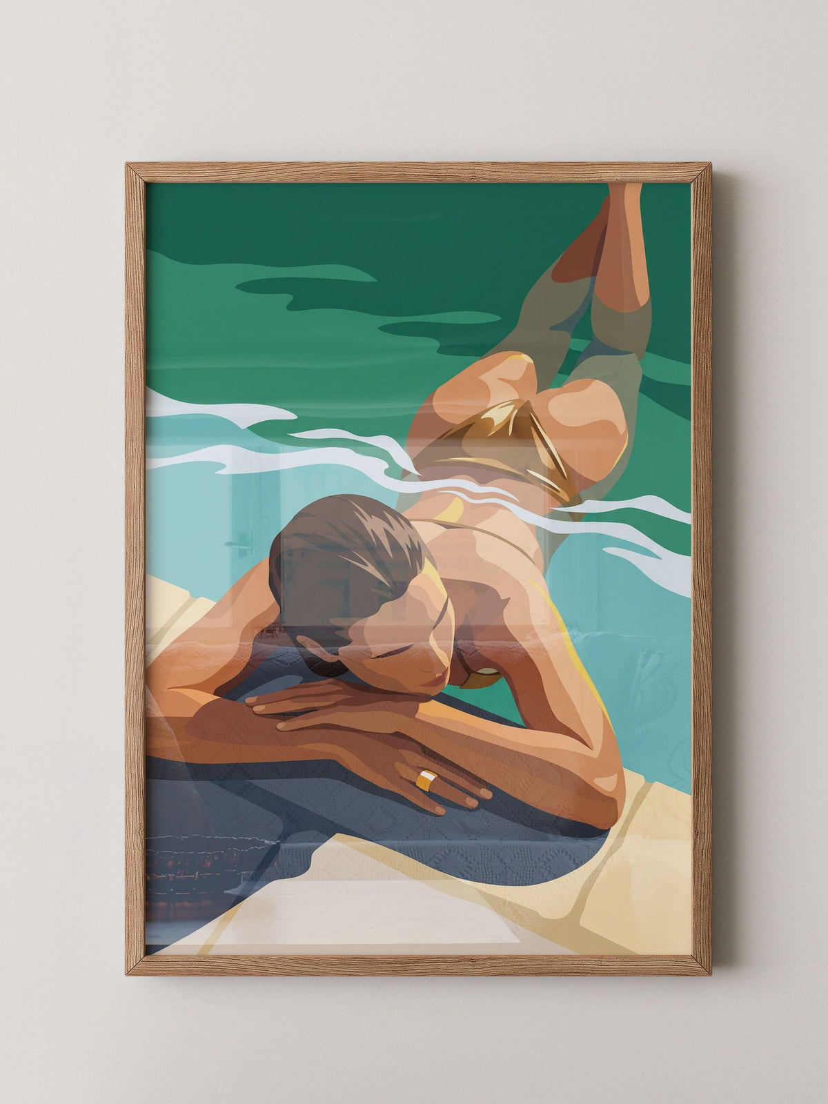 Entspannung Wasser Illustration