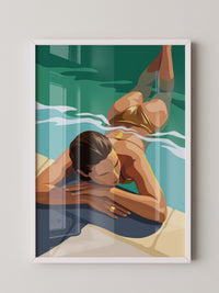 Entspannung Wasser Illustration