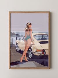 Vintage Sportwagen Küstenluft