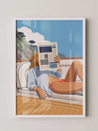 Segelboot Urlaubsfeeling Illustration