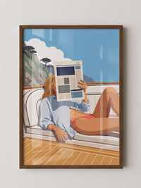 Segelboot Urlaubsfeeling Illustration
