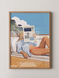 Segelboot Urlaubsfeeling Illustration