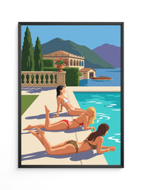 Dolce Vita Strand Illustration