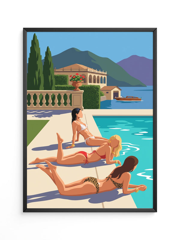 Dolce Vita Strand Illustration